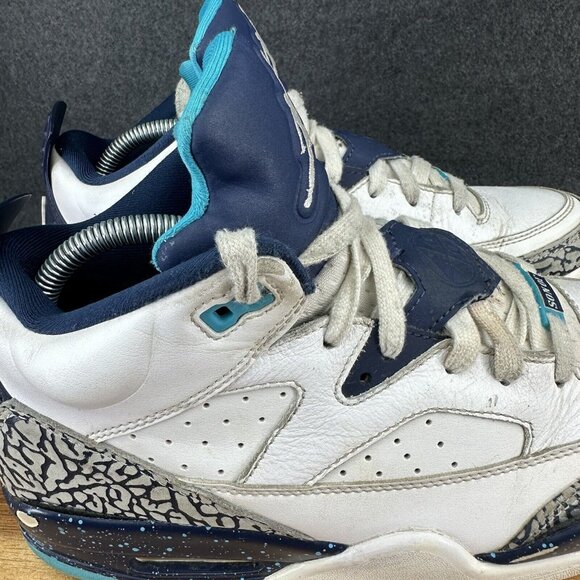 Nike Air Jordan Son Of Mars Low 'Hornets' Mens Size 8.5 White Midnight Navy - Picture 4 of 15